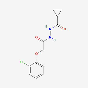 molecular formula C12H13ClN2O3 B5875904 N'-[2-(2-chlorophenoxy)acetyl]cyclopropanecarbohydrazide 