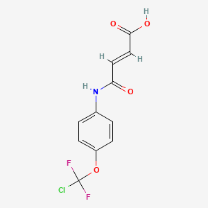 molecular formula C11H8ClF2NO4 B5875913 4-({4-[chloro(difluoro)methoxy]phenyl}amino)-4-oxo-2-butenoic acid 