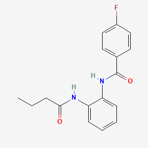 molecular formula C17H17FN2O2 B5875961 N-[2-(butyrylamino)phenyl]-4-fluorobenzamide 