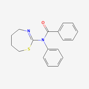N-phenyl-N-(4,5,6,7-tetrahydro-1,3-thiazepin-2-yl)benzamide