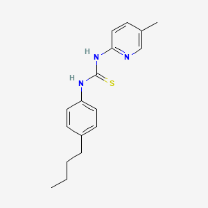 molecular formula C17H21N3S B5875983 N-(4-butylphenyl)-N'-(5-methyl-2-pyridinyl)thiourea 