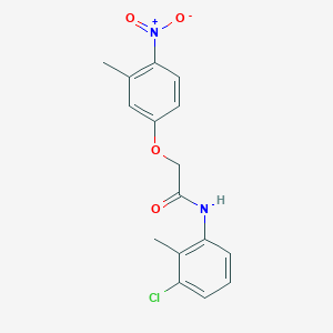 molecular formula C16H15ClN2O4 B5876004 N-(3-chloro-2-methylphenyl)-2-(3-methyl-4-nitrophenoxy)acetamide 