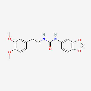 molecular formula C18H20N2O5 B5876009 N-1,3-benzodioxol-5-yl-N'-[2-(3,4-dimethoxyphenyl)ethyl]urea 