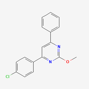 molecular formula C17H13ClN2O B5876010 4-(4-chlorophenyl)-2-methoxy-6-phenylpyrimidine 