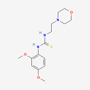 molecular formula C15H23N3O3S B5876074 N-(2,4-dimethoxyphenyl)-N'-[2-(4-morpholinyl)ethyl]thiourea 