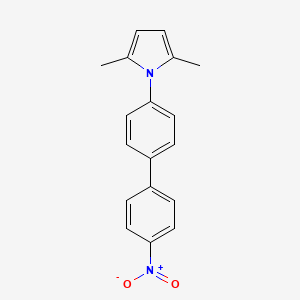 molecular formula C18H16N2O2 B5876081 2,5-dimethyl-1-(4'-nitro-4-biphenylyl)-1H-pyrrole 