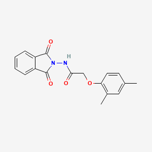 molecular formula C18H16N2O4 B5876089 2-(2,4-dimethylphenoxy)-N-(1,3-dioxo-1,3-dihydro-2H-isoindol-2-yl)acetamide 