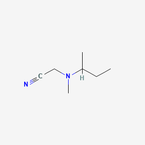 molecular formula C7H14N2 B587610 [sec-Butyl(methyl)amino]acetonitrile CAS No. 151705-96-3