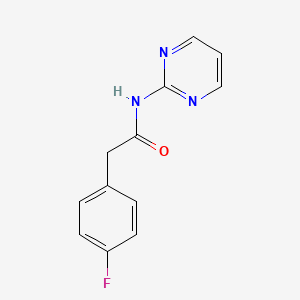 molecular formula C12H10FN3O B5876114 2-(4-fluorophenyl)-N-2-pyrimidinylacetamide 