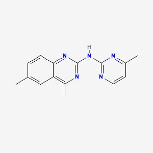 4,6-dimethyl-N-(4-methyl-2-pyrimidinyl)-2-quinazolinamine