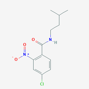 molecular formula C12H15ClN2O3 B5876134 4-chloro-N-(3-methylbutyl)-2-nitrobenzamide 