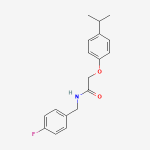 N-(4-fluorobenzyl)-2-(4-isopropylphenoxy)acetamide