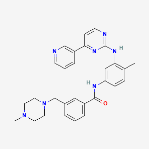 molecular formula C29H31N7O B587614 3-[(4-甲基哌嗪-1-基)甲基]-N-(4-甲基-3-{[4-(吡啶-3-基)嘧啶-2-基]氨基}苯基)苯甲酰胺 CAS No. 1246819-59-9