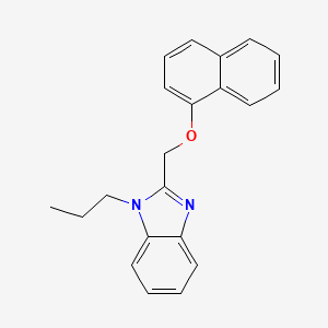 molecular formula C21H20N2O B5876179 2-[(1-naphthyloxy)methyl]-1-propyl-1H-benzimidazole 