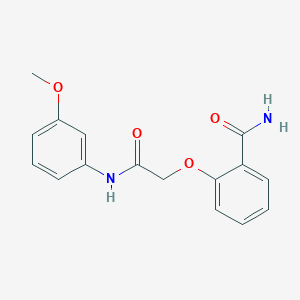 molecular formula C16H16N2O4 B5876186 2-{2-[(3-methoxyphenyl)amino]-2-oxoethoxy}benzamide 