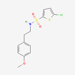 molecular formula C13H14ClNO3S2 B5876206 5-chloro-N-[2-(4-methoxyphenyl)ethyl]-2-thiophenesulfonamide 