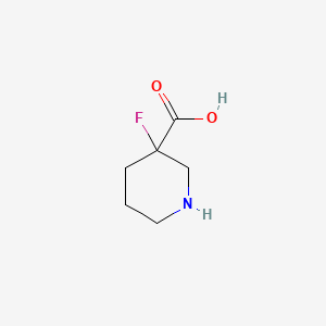 molecular formula C6H10FNO2 B587621 3-Fluoropiperidine-3-carboxylic acid CAS No. 147727-13-7