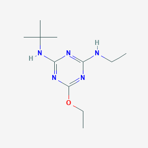 molecular formula C11H21N5O B5876211 N-(tert-butyl)-6-ethoxy-N'-ethyl-1,3,5-triazine-2,4-diamine 