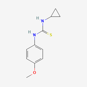 molecular formula C11H14N2OS B5876236 N-cyclopropyl-N'-(4-methoxyphenyl)thiourea 