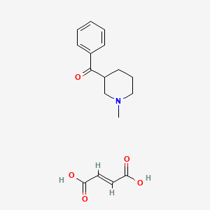 molecular formula C17H21NO5 B5876287 (1-methyl-3-piperidinyl)(phenyl)methanone (2E)-2-butenedioate 