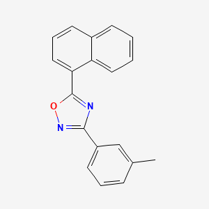 molecular formula C19H14N2O B5876308 3-(3-methylphenyl)-5-(1-naphthyl)-1,2,4-oxadiazole 