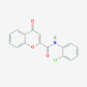molecular formula C16H10ClNO3 B5876332 N-(2-chlorophenyl)-4-oxo-4H-chromene-2-carboxamide 