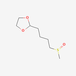 molecular formula C8H16O3S B587635 2-[4-(Methylsulfinyl)butyl]-1,3-dioxolane CAS No. 1391054-23-1