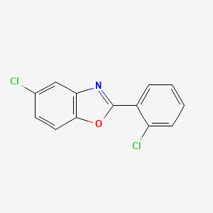 molecular formula C13H7Cl2NO B5876378 5-chloro-2-(2-chlorophenyl)-1,3-benzoxazole 