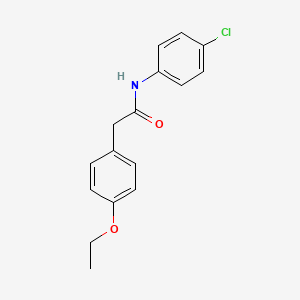 molecular formula C16H16ClNO2 B5876384 N-(4-chlorophenyl)-2-(4-ethoxyphenyl)acetamide 