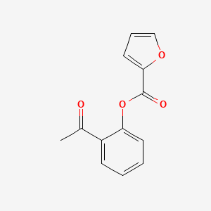 molecular formula C13H10O4 B5876407 2-acetylphenyl 2-furoate 