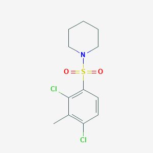molecular formula C12H15Cl2NO2S B5876411 1-[(2,4-dichloro-3-methylphenyl)sulfonyl]piperidine 