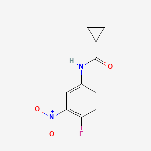 molecular formula C10H9FN2O3 B5876457 N-(4-fluoro-3-nitrophenyl)cyclopropanecarboxamide 