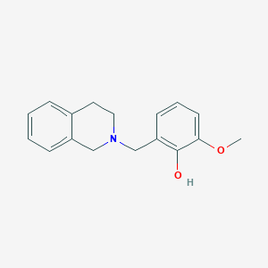 molecular formula C17H19NO2 B5876485 2-(3,4-dihydro-2(1H)-isoquinolinylmethyl)-6-methoxyphenol 