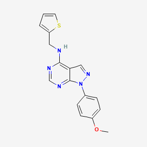 molecular formula C17H15N5OS B5876498 1-(4-methoxyphenyl)-N-(2-thienylmethyl)-1H-pyrazolo[3,4-d]pyrimidin-4-amine 