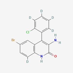 molecular formula C15H10BrClN2O B587650 3-Amino-6-bromo-4-(2-chlorophenyl)-2(1H)-quinolinone-d5 CAS No. 1794793-32-0