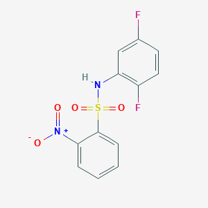 molecular formula C12H8F2N2O4S B5876500 N-(2,5-difluorophenyl)-2-nitrobenzenesulfonamide 