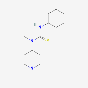 molecular formula C14H27N3S B5876516 N'-cyclohexyl-N-methyl-N-(1-methyl-4-piperidinyl)thiourea 