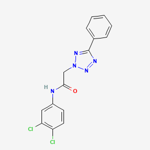 molecular formula C15H11Cl2N5O B5876522 N-(3,4-dichlorophenyl)-2-(5-phenyl-2H-tetrazol-2-yl)acetamide 