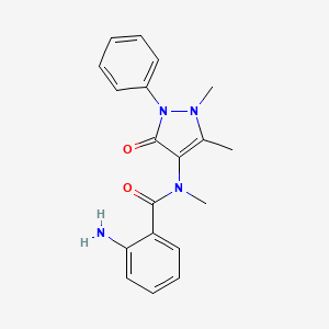 molecular formula C19H20N4O2 B5876551 2-amino-N-(1,5-dimethyl-3-oxo-2-phenyl-2,3-dihydro-1H-pyrazol-4-yl)-N-methylbenzamide 