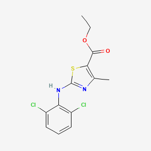 molecular formula C13H12Cl2N2O2S B5876555 ethyl 2-[(2,6-dichlorophenyl)amino]-4-methyl-1,3-thiazole-5-carboxylate 