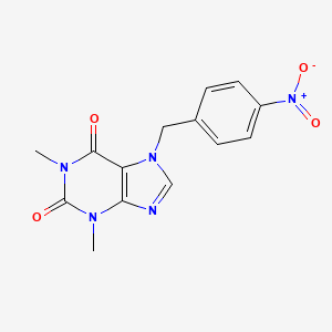 1,3-dimethyl-7-(4-nitrobenzyl)-3,7-dihydro-1H-purine-2,6-dione