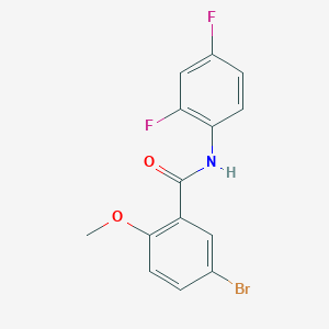 molecular formula C14H10BrF2NO2 B5876567 5-bromo-N-(2,4-difluorophenyl)-2-methoxybenzamide 