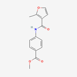 molecular formula C14H13NO4 B5876574 methyl 4-[(2-methyl-3-furoyl)amino]benzoate 