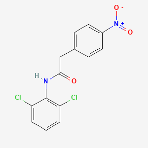 molecular formula C14H10Cl2N2O3 B5876587 N-(2,6-dichlorophenyl)-2-(4-nitrophenyl)acetamide 
