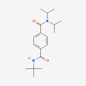 molecular formula C18H28N2O2 B5876619 N'-(tert-butyl)-N,N-diisopropylterephthalamide CAS No. 5303-81-1