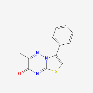 molecular formula C12H9N3OS B5876634 6-methyl-3-phenyl-7H-[1,3]thiazolo[3,2-b][1,2,4]triazin-7-one 