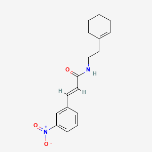 molecular formula C17H20N2O3 B5876649 N-[2-(1-cyclohexen-1-yl)ethyl]-3-(3-nitrophenyl)acrylamide 