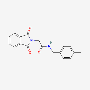 molecular formula C18H16N2O3 B5876655 2-(1,3-dioxo-1,3-dihydro-2H-isoindol-2-yl)-N-(4-methylbenzyl)acetamide CAS No. 6120-34-9