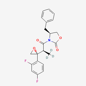 (4S)-3-[(2R)-2-[(2R)-2-(2,4-Difluorophenyl)oxiranyl]-1-oxopropyl]-4-benzyl-2-oxazolidinone-d3