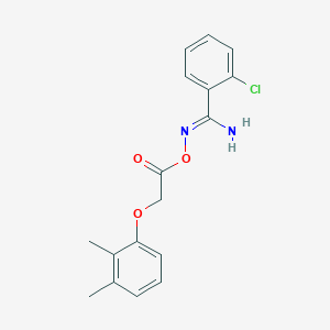 molecular formula C17H17ClN2O3 B5876681 2-chloro-N'-{[(2,3-dimethylphenoxy)acetyl]oxy}benzenecarboximidamide 